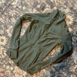 Olive Green Zip-Up